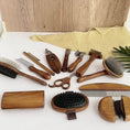 Load image into Gallery viewer, Pet Comb Solid Wood Antique Bundle