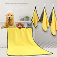 Load image into Gallery viewer, Pet Microfiber Towel Yellow - Dogs and Cats