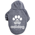 Load image into Gallery viewer, Dog Adidog apparel hoodie on
