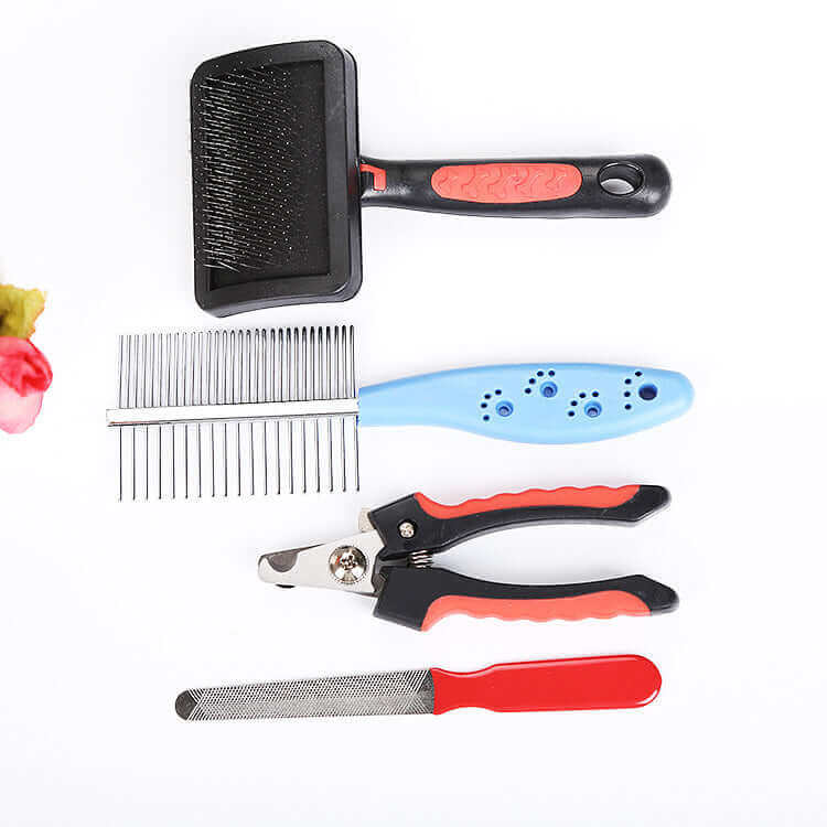 Pet Grooming 4-piece Set - Dog and Cats