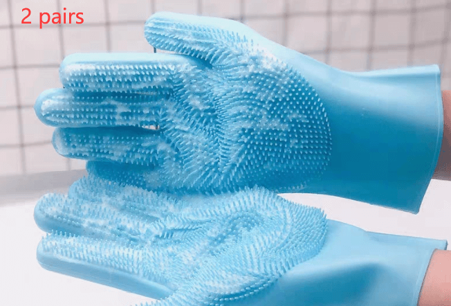 Silicone Dog Grooming Hand Brushes - Dog