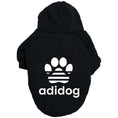 Load image into Gallery viewer, Dog Adidog apparel hoodie on
