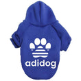 Load image into Gallery viewer, Dog Adidog apparel hoodie on
